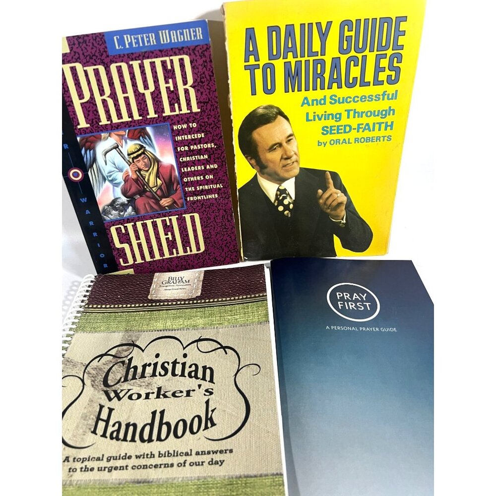 Christian Book Collection: Prayer Shield Guide To Miracles Christian Handbook‎